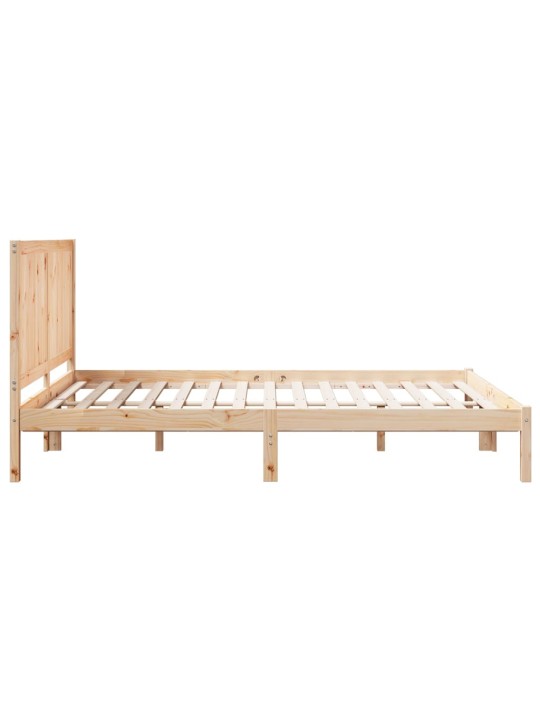 Sängynrunko erikoispitkä ilman patjaa 140x210 cm massiivipuu