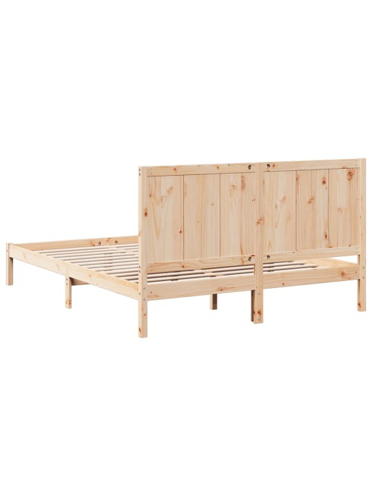 Sängynrunko erikoispitkä ilman patjaa 140x210 cm massiivipuu