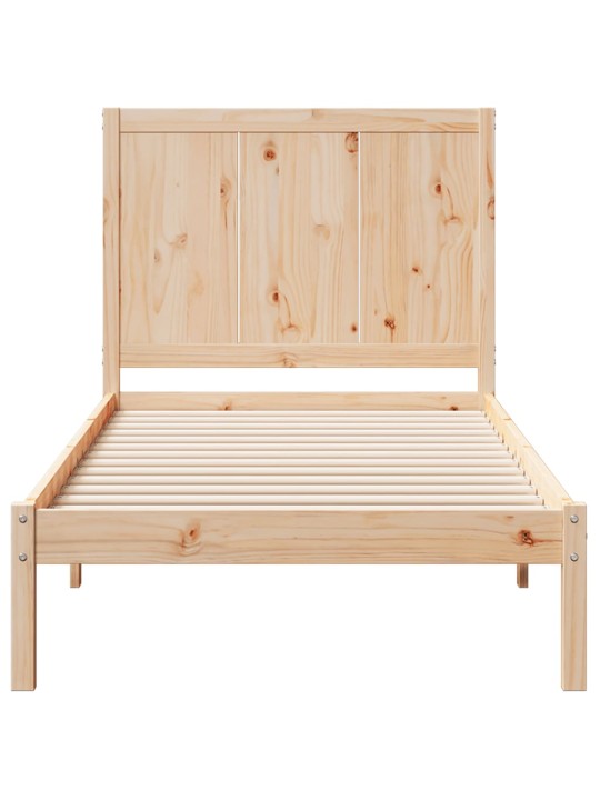 Sängynrunko erikoispitkä ilman patjaa 100x220 cm massiivipuu