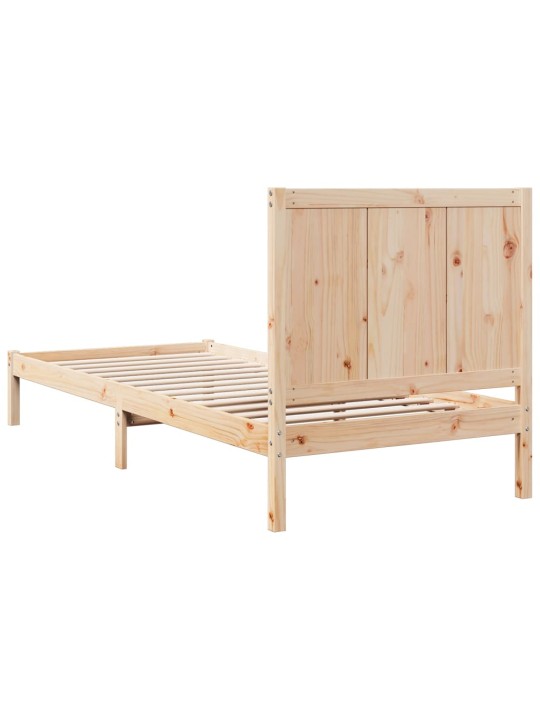 Sängynrunko erikoispitkä ilman patjaa 100x220 cm massiivipuu