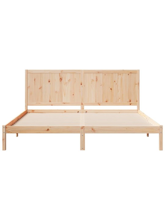 Sängynrunko erikoispitkä ilman patjaa 200x220 cm massiivipuu