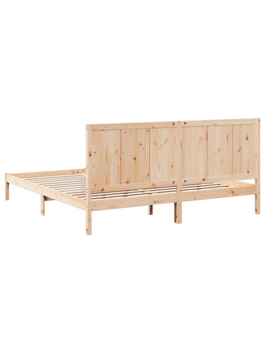 Sängynrunko erikoispitkä ilman patjaa 200x220 cm massiivipuu