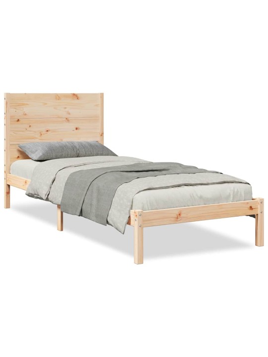Sängynrunko erikoispitkä ilman patjaa 90x210 cm massiivipuu