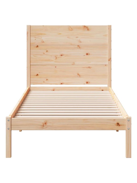 Sängynrunko erikoispitkä ilman patjaa 90x210 cm massiivipuu