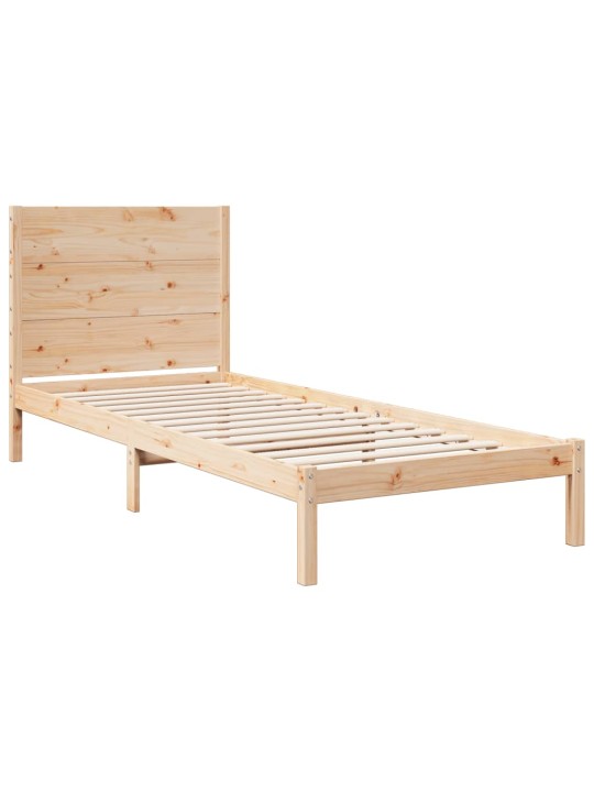 Sängynrunko erikoispitkä ilman patjaa 100x220 cm massiivipuu