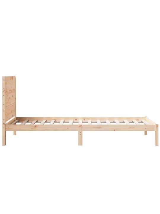 Sängynrunko erikoispitkä ilman patjaa 100x220 cm massiivipuu