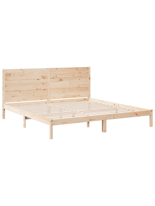 Sängynrunko erikoispitkä ilman patjaa 200x220 cm massiivipuu
