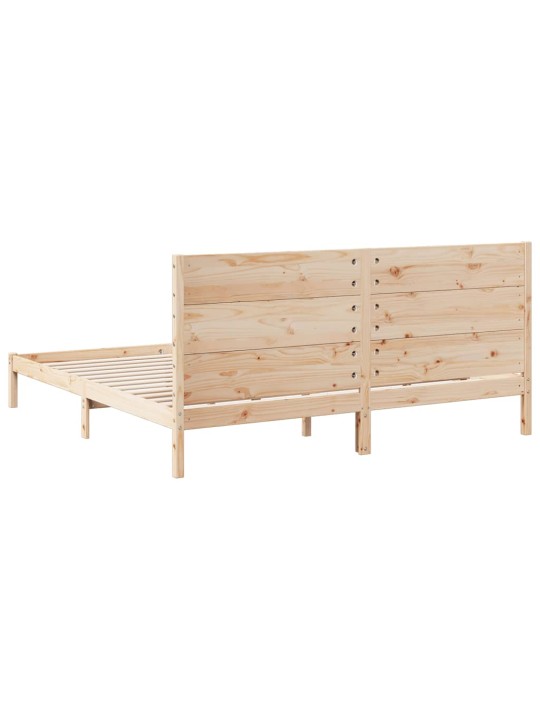 Sängynrunko erikoispitkä ilman patjaa 200x220 cm massiivipuu