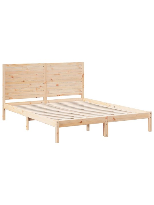 Sängynrunko erikoispitkä ilman patjaa 140x210 cm massiivipuu