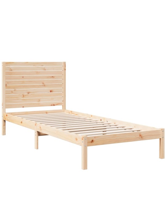 Sängynrunko erikoispitkä ilman patjaa 100x220 cm massiivipuu
