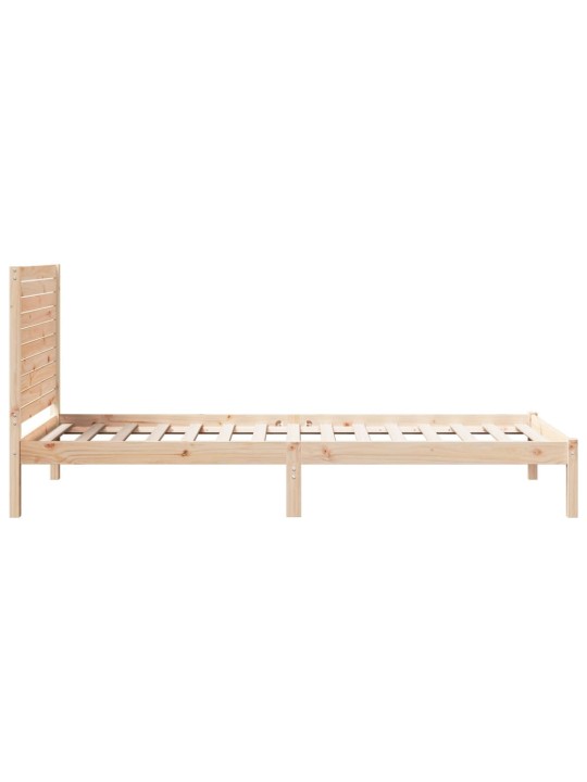 Sängynrunko erikoispitkä ilman patjaa 100x220 cm massiivipuu