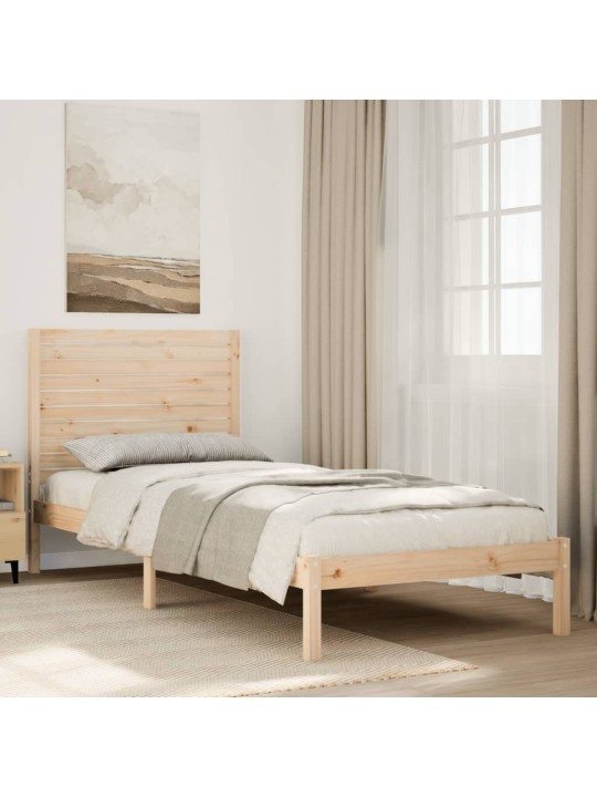 Sängynrunko erikoispitkä ilman patjaa 100x220 cm massiivipuu