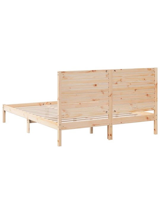 Sängynrunko erikoispitkä ilman patjaa 140x220 cm massiivipuu