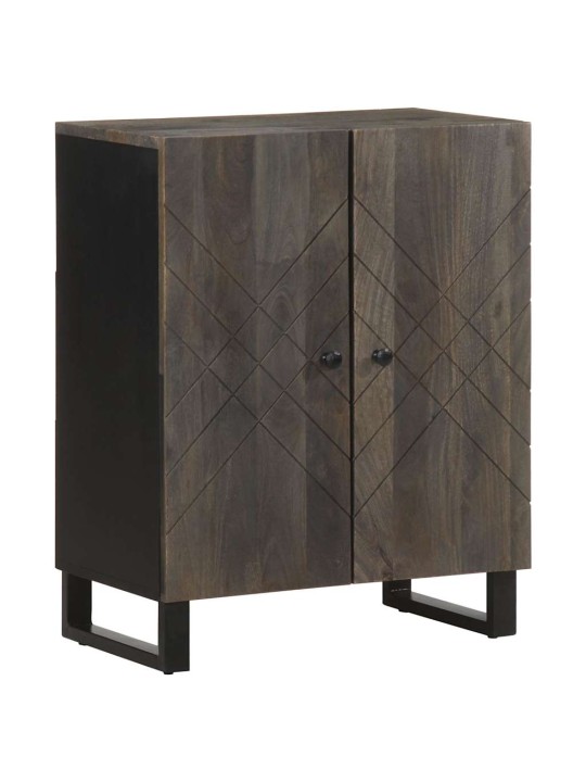 3-osaiset senkit musta 60x33x75 cm massiivipuu mango