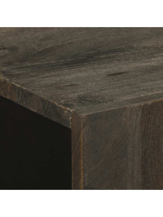 3-osaiset senkit musta 60x33x75 cm massiivipuu mango