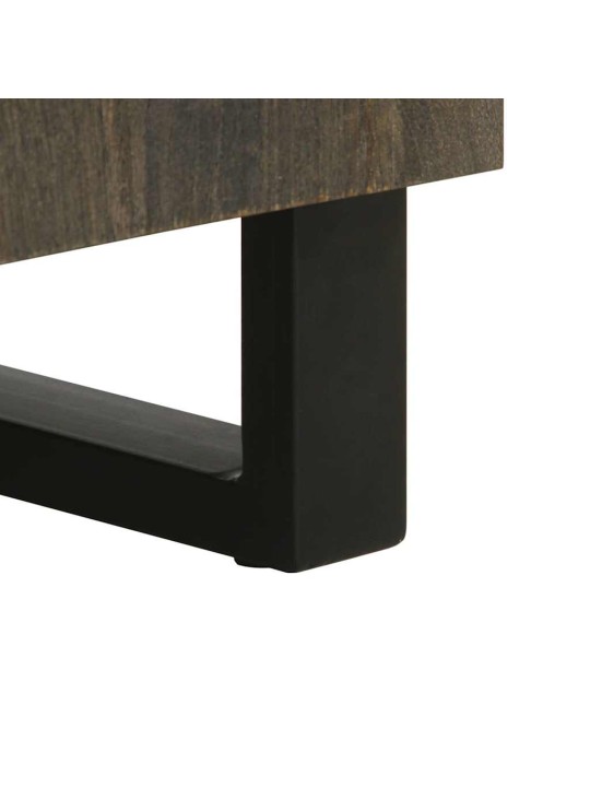 3-osaiset senkit musta 60x33x75 cm massiivipuu mango