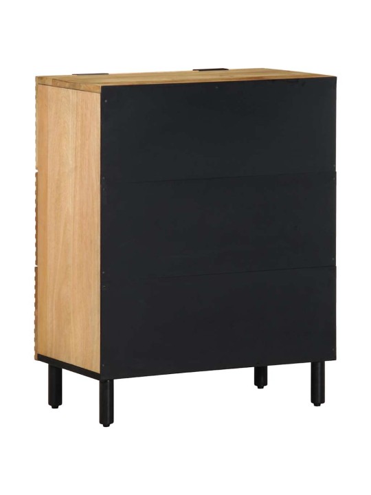 Senkit 2 kpl ruskea 60x33x75 cm massiivipuu mango
