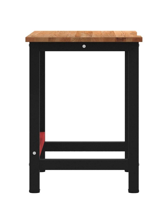 Työpenkki vaaleanruskea 100x60x81,5 cm täysi tammi