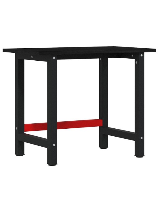 Työpöytä tummanruskea 100x60x81,5 cm massiivipuutammea