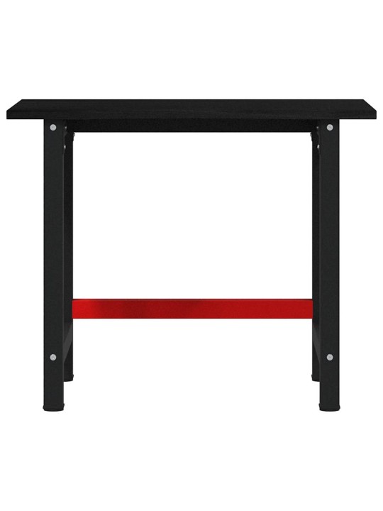 Työpöytä tummanruskea 100x60x81,5 cm massiivipuutammea