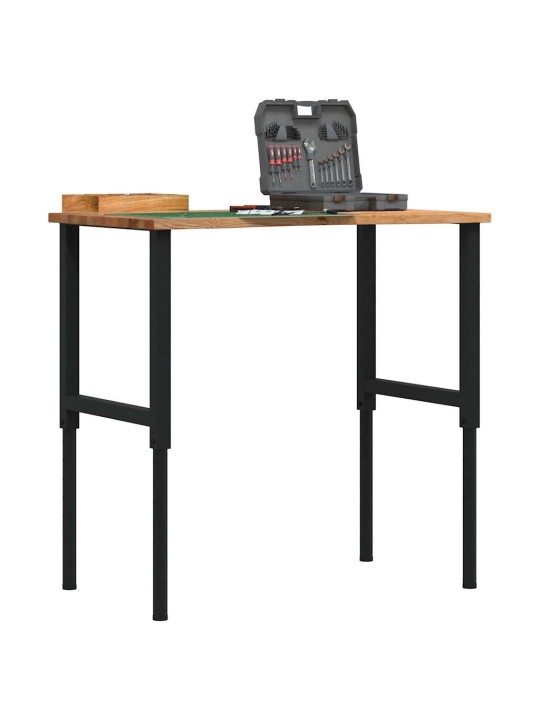 Työpenkki v.ruskea 100x60x(71,5-98) cm täysi tammi