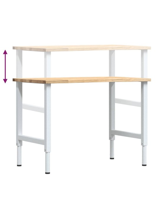 Työpenkki 100x60x(71,5-98) cm täysi tammi