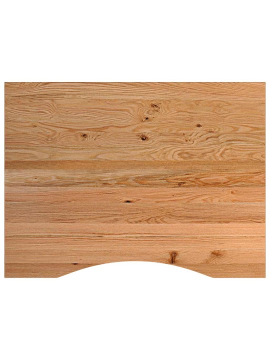 Työpöytä vaaleanruskea 80x60x(71,5-98) cm massiivipuutammea