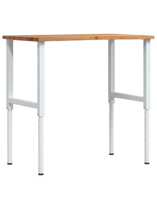 Työpenkki v.ruskea 100x60x(71,5-98) cm täysi tammi