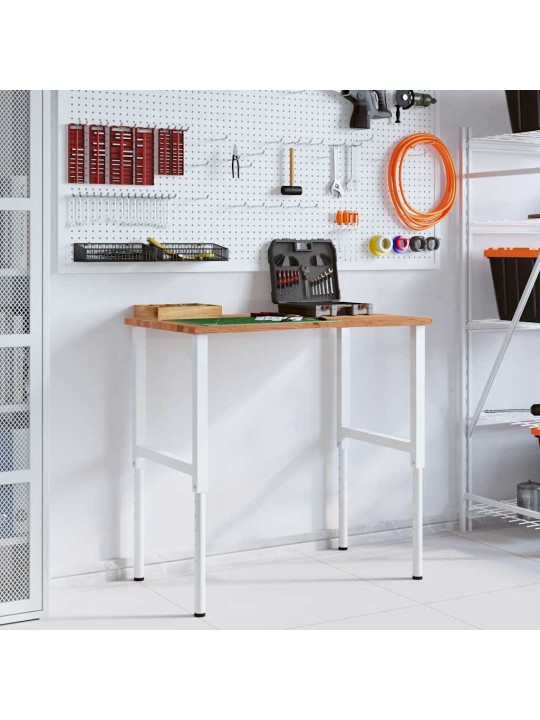 Työpenkki v.ruskea 100x60x(71,5-98) cm täysi tammi