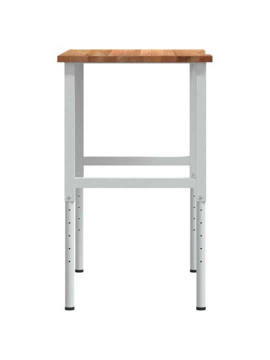 Työpenkki v.ruskea 100x60x(71,5-98) cm täysi tammi