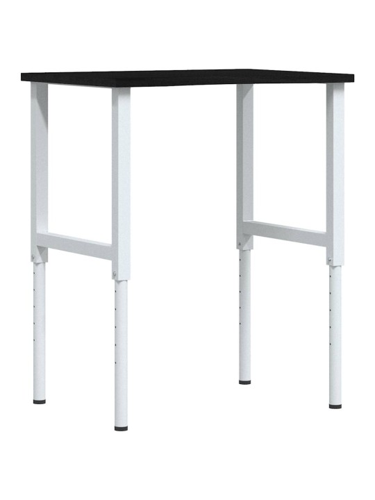Työpöytä tummanruskea 80x60x(71,5-98) cm massiivipuutammea