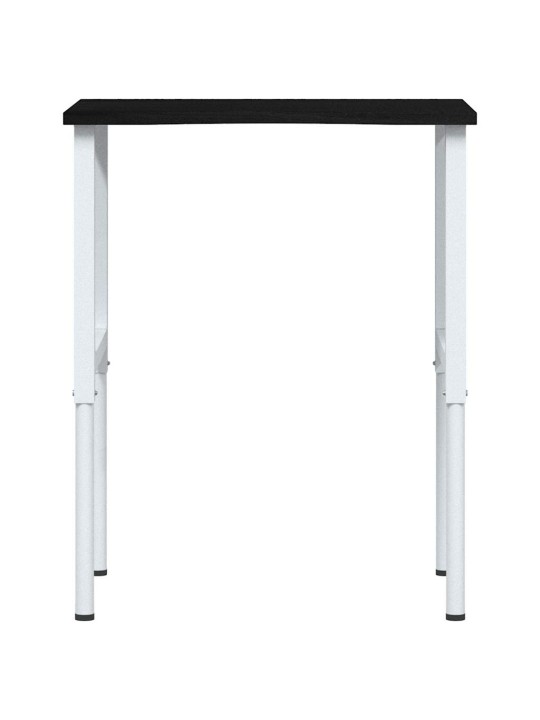 Työpöytä tummanruskea 80x60x(71,5-98) cm massiivipuutammea