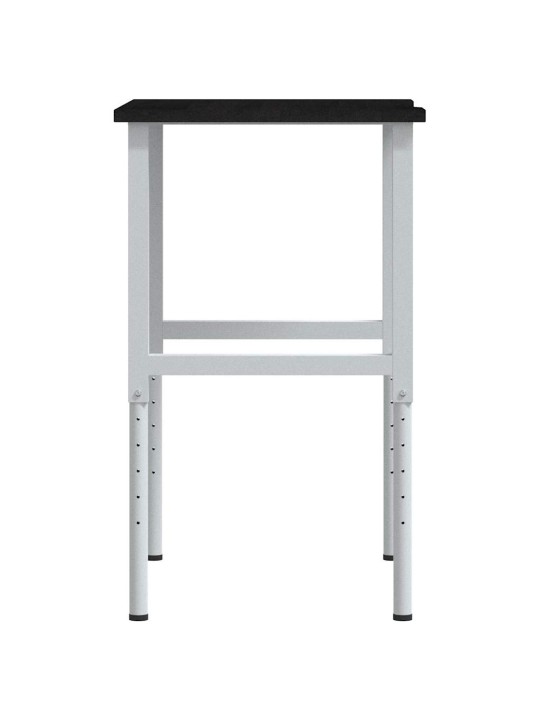 Työpöytä tummanruskea 80x60x(71,5-98) cm massiivipuutammea