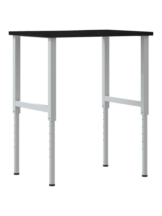 Työpöytä tummanruskea 80x60x(71,5-98) cm massiivipuutammea