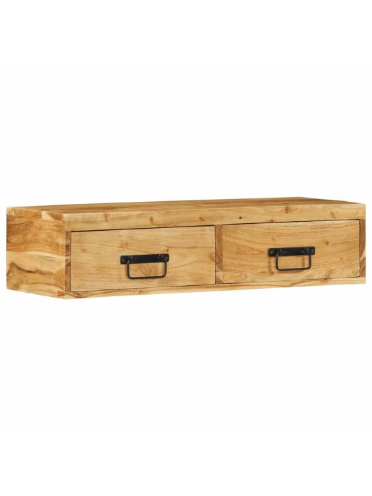Seinälle asennettava tv-kaappi 80x30x19 cm massiivipuu akaasia