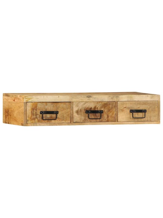 Seinä-tv-kaappi 100x30x19 cm massiivipuuta mango