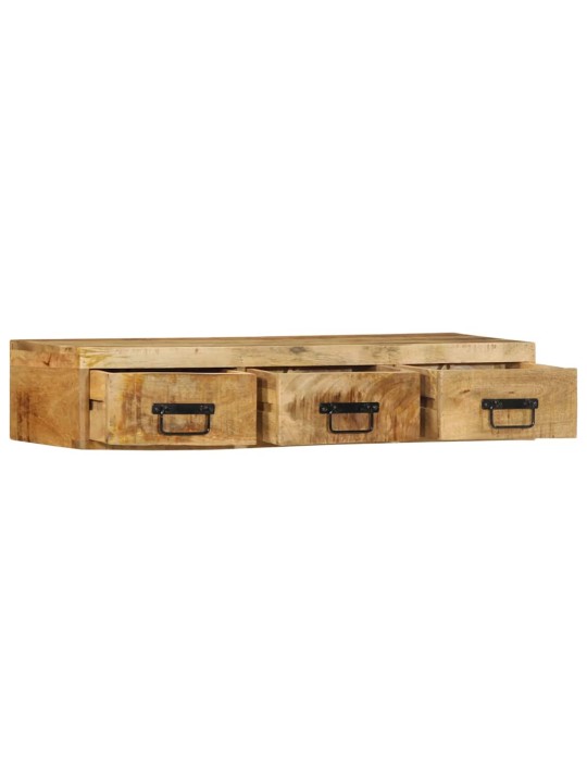 Seinä-tv-kaappi 100x30x19 cm massiivipuuta mango