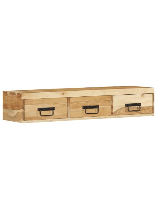 Seinä-tv-kaappi 100x30x19 cm massiivipuu akaasia
