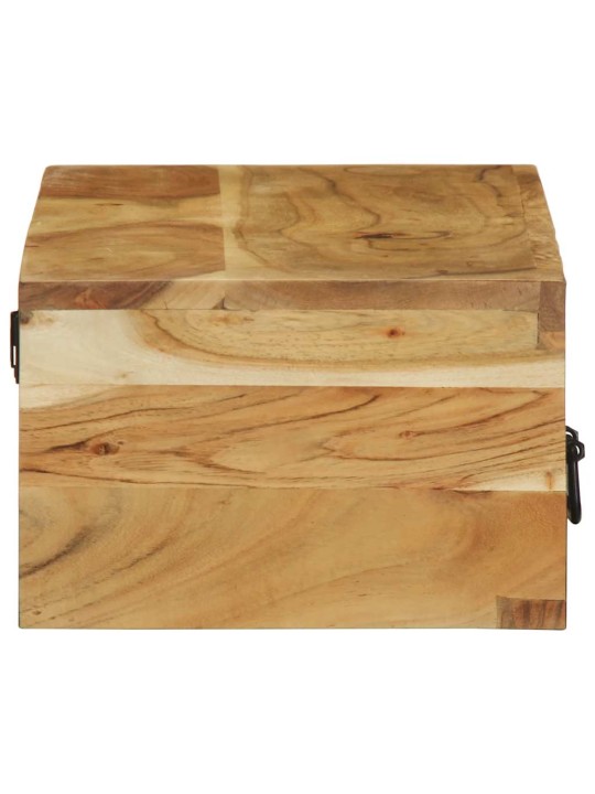 Seinä-tv-kaappi 100x30x19 cm massiivipuu akaasia