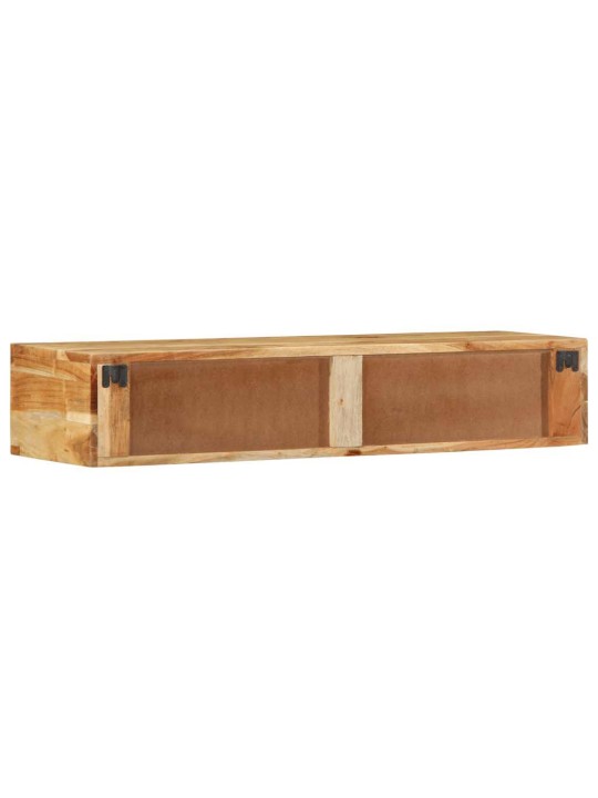 Seinä-tv-kaappi 100x30x19 cm massiivipuu akaasia