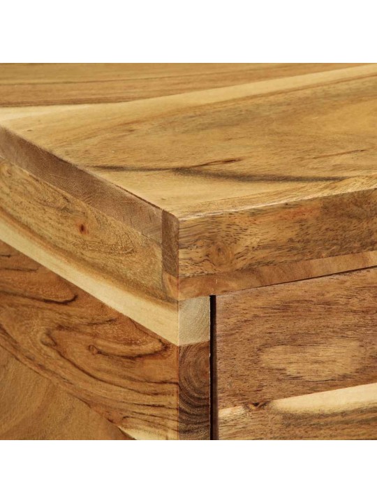 Seinä-tv-kaappi 100x30x19 cm massiivipuu akaasia