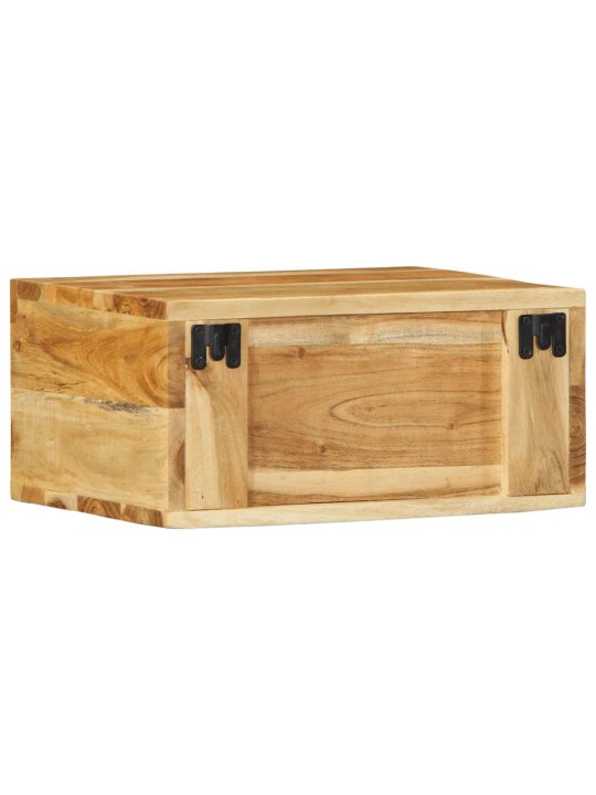 Seinä-tv-kaappi 40x30x19 cm massiivipuu akaasia