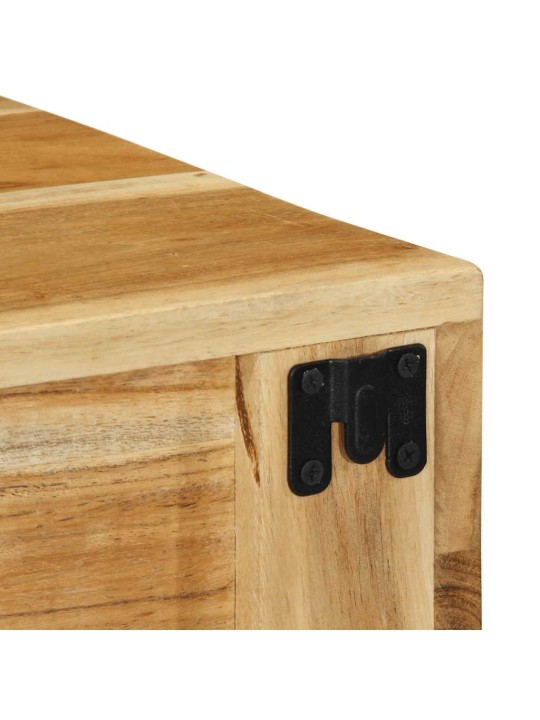 Seinä-tv-kaappi 40x30x19 cm massiivipuu akaasia