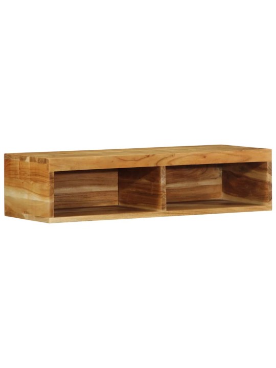 Seinälle asennettava tv-kaappi 80x30x19 cm massiivipuu akaasia