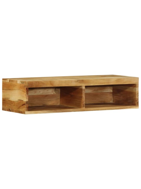 Seinälle asennettava tv-kaappi 80x30x19 cm massiivipuu akaasia