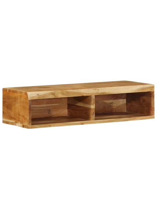 Seinälle asennettava tv-kaappi 80x30x19 cm massiivipuu akaasia