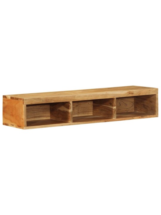 Seinä-tv-kaappi 100x30x19 cm massiivipuu akaasia