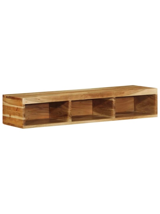 Seinä-tv-kaappi 100x30x19 cm massiivipuu akaasia
