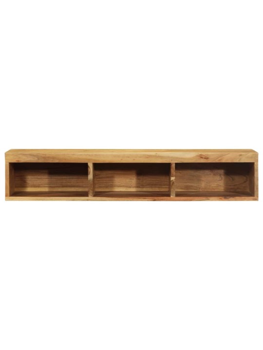 Seinä-tv-kaappi 100x30x19 cm massiivipuu akaasia