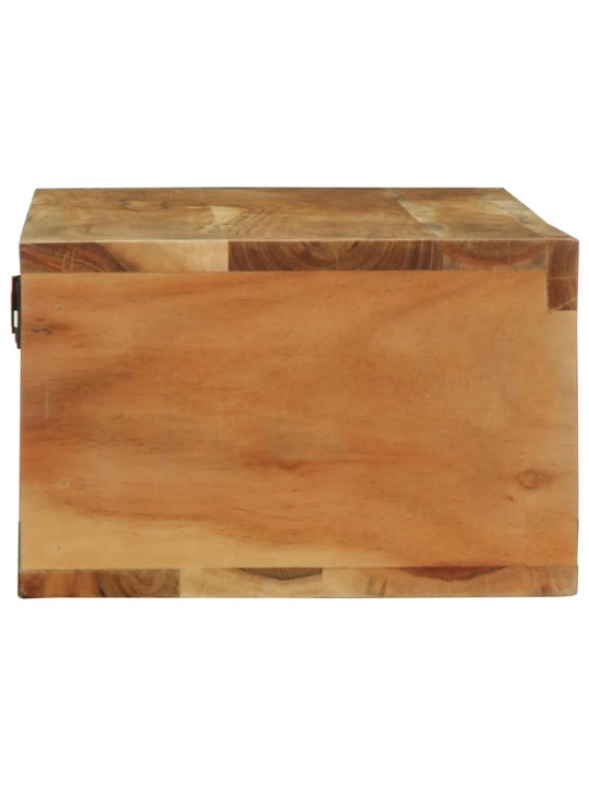 Seinä-tv-kaappi 100x30x19 cm massiivipuu akaasia